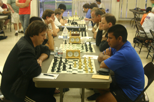 Marek Szpakiewicz (left) vs David Rash in round 3.