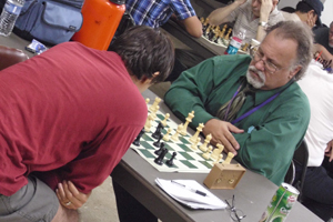 Mike Carlson and Gregg Fritchle do battle.